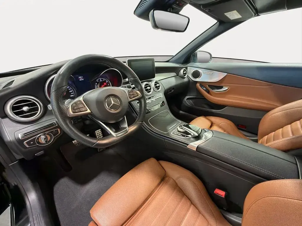 Gebraucht Mercedes C200 AMG line 184 PS (135 kW) 2018 Obsidianschwarz  metalliclack Cabrio