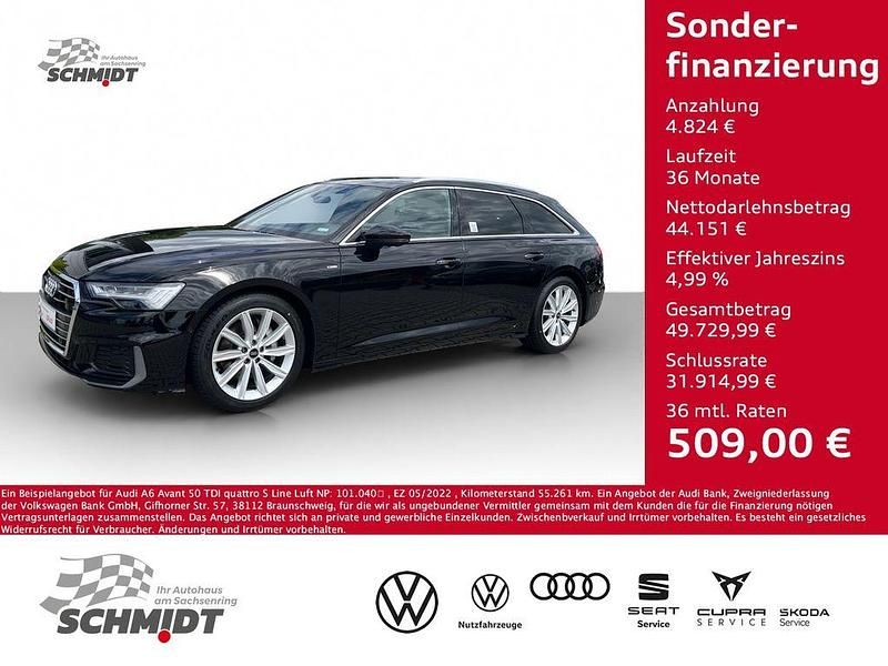 Schwarz Gebraucht 2022 Audi A6 S-Line Kombi | 48.975 € (Etwas zu teuer) - Bild 1/4