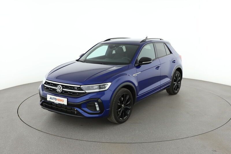 Blau Gebraucht 2022 VW T-Roc R-line SUV | 28.240 € (Fairer Preis) - Bild 1/4