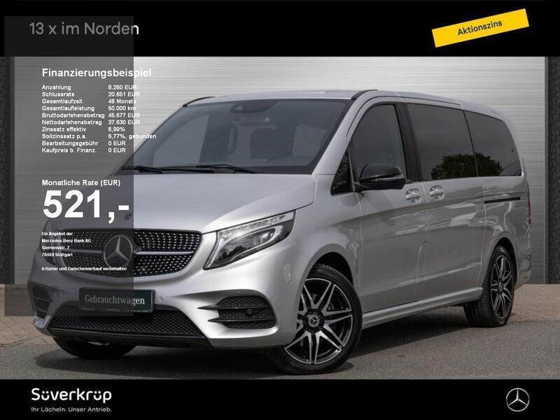 Silber Gebraucht 2020 Mercedes V300 AMG Van / Kleinbus | 39.890 € (Guter Preis) - Bild 1/4