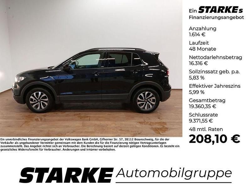 Schwarz Gebraucht 2022 VW T-Cross Active SUV | 17.930 € (Fairer Preis) - Bild 1/4