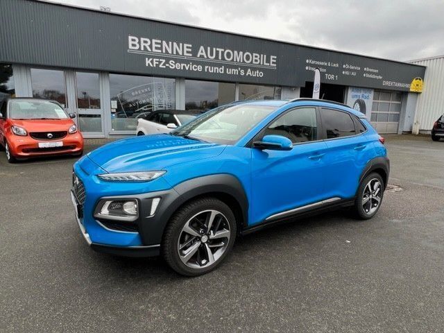 Blau Gebraucht 2018 Hyundai Kona Premium SUV | 18.490 € (Etwas zu teuer) - Bild 1/4