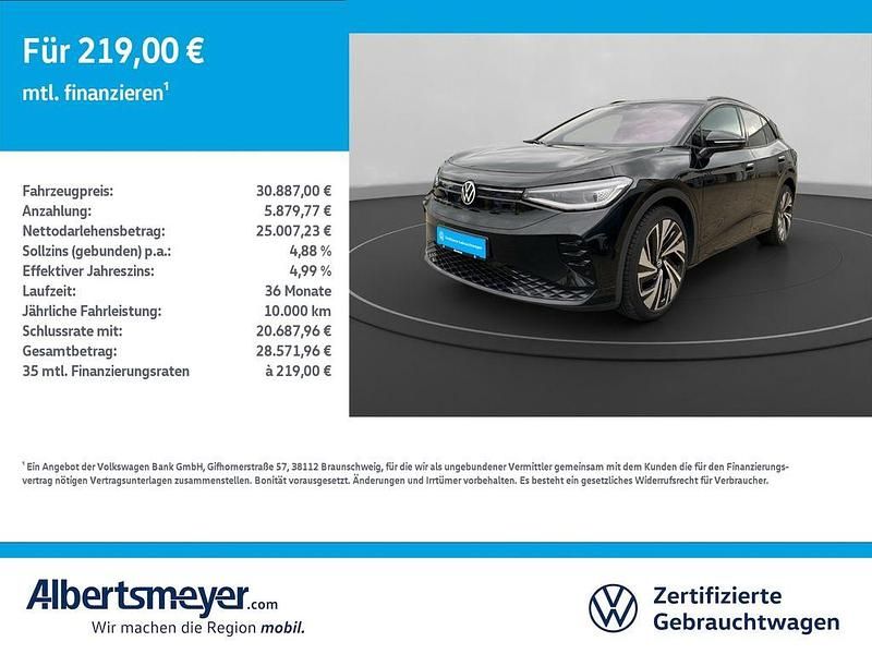 Schwarz Gebraucht 2023 VW ID.4 GTX SUV | 30.887 € (Fairer Preis) - Bild 1/4