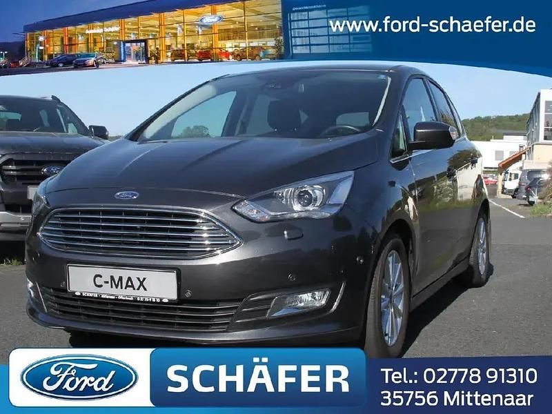 Grau Gebraucht 2019 Ford C-MAX Titanium Van / Kleinbus | 13.390 € (Etwas zu teuer) - Bild 1/4
