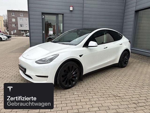 Weiß Gebraucht 2022 Tesla Model Y Performance SUV | 34.800 € (Fairer Preis) - Bild 1/4