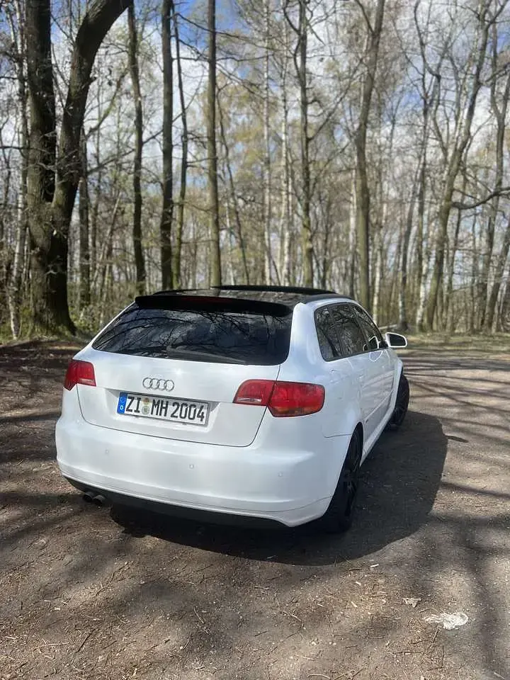 Gebraucht Audi A3 S-Line 160 PS (117 kW) 2008 Weiß Kleinwagen