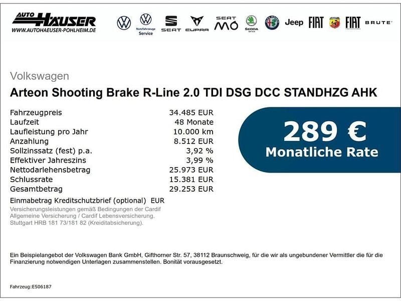 Gebraucht VW Arteon R-line 200 PS (147 kW) 2022 Rot Kombi