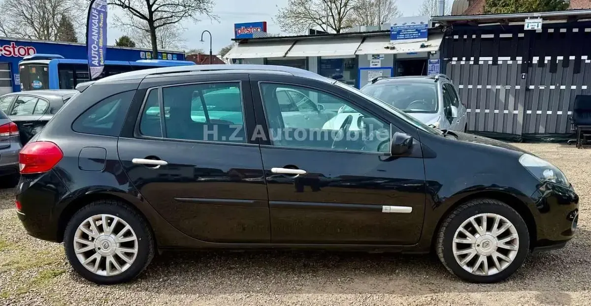 Gebraucht Renault Clio GrandTour Luxe 101 PS (74 kW) 2010 Schwarz Kombi