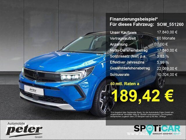 Blau Gebraucht 2022 Opel Grandland X Ultimate SUV | 17.840 € (Guter Preis) - Bild 1/3