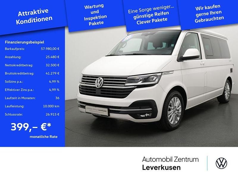 Candy weiss Gebraucht 2021 VW T6.1 California Van | 57.980 € (Teuer) - Bild 1/4