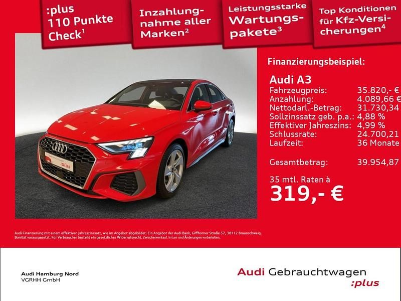 Gebraucht Audi A3 S-Line 200 PS (147 kW) 2023 Misanorot, perleffekt Limousine