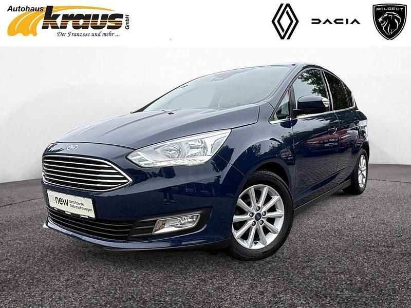 Blau Gebraucht 2019 Ford C-MAX Titanium Van / Kleinbus | 9.947 € (Guter Preis) - Bild 1/4