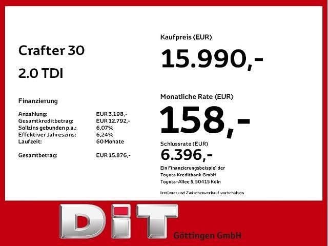 Gebraucht VW Crafter 102 PS (75 kW) 2019 Van