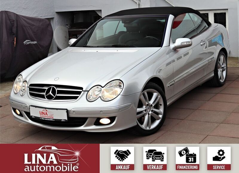 Silber Gebraucht 2007 Mercedes CLK200 Cabrio | 10.590 € (Fairer Preis) - Bild 1/4