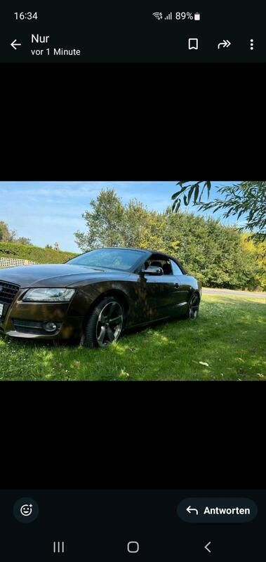 Blau Gebraucht 2010 Audi A5 Cabriolet Cabrio | 12.500 € - Bild 1/4