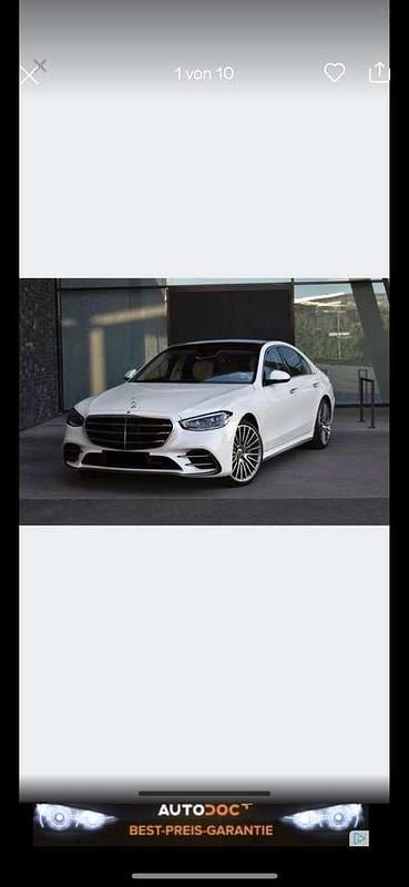 Weiß Gebraucht 2021 Mercedes S350 Limousine | 83.500 € - Bild 1/4