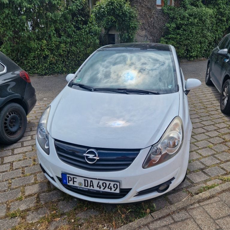 Weiß Gebraucht 2009 Opel Corsa Color Edition Limousine | 2.199 € (Superpreis) - Bild 1/4