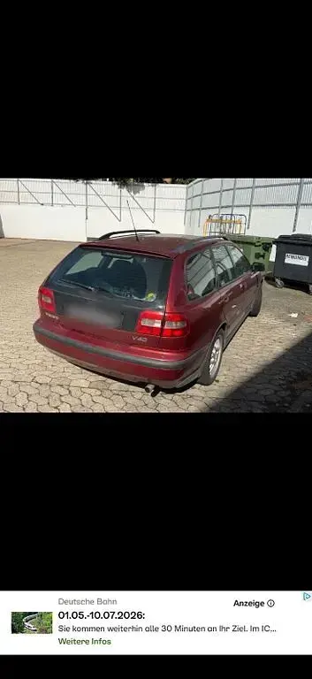 Gebraucht Volvo V40 122 PS (89 kW) 2000 Rot Kombi