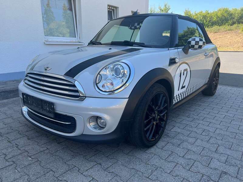 White silver metallic Gebraucht 2010 Mini Cooper Cabriolet Cabrio | 7.999 € (Fairer Preis) - Bild 1/4