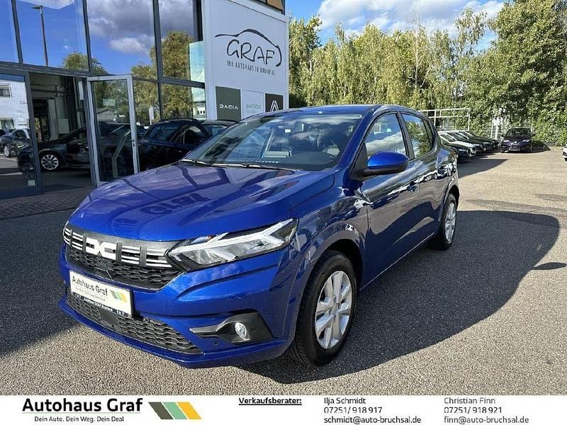 Stahlblau Gebraucht 2024 Dacia Sandero Expression Kleinwagen | 14.990 € (Fairer Preis) - Bild 1/4