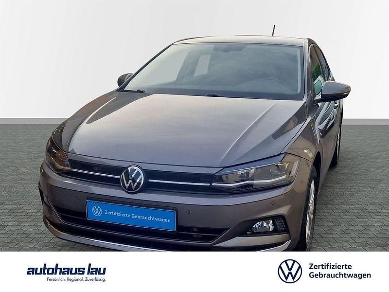 Limestone grey metallic Gebraucht 2021 VW Polo Highline Kleinwagen | 18.390 € (Fairer Preis) - Bild 1/4