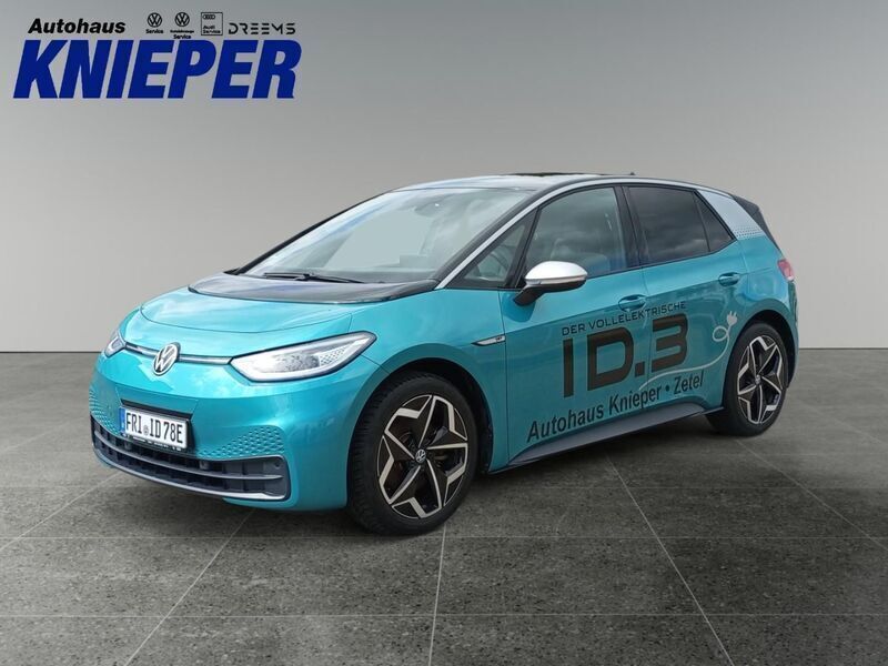 Makenatürkis schwarz (metallic) Gebraucht 2020 VW ID.3 Kleinwagen | 24.500 € (Fairer Preis) - Bild 1/4