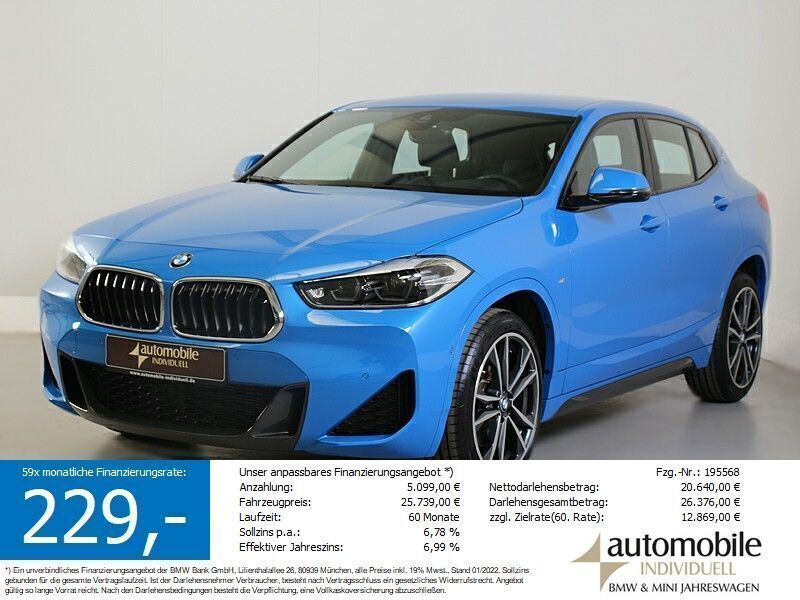 Gebraucht BMW X2 M Sport 190 PS (139 kW) 2021 Misano blau met. SUV