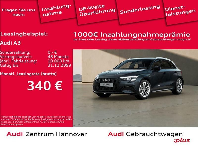 Manhattangrau metallic Gebraucht 2023 Audi A3 Sportback e-tron Ambiente Limousine | 26.890 € (Guter Preis) - Bild 1/4