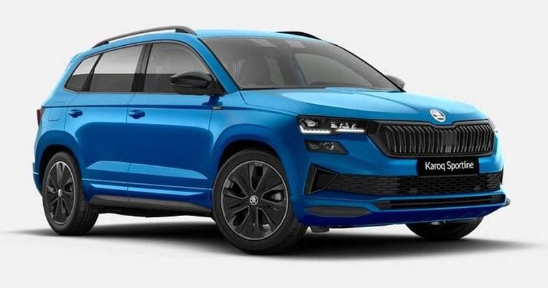 Raceblue Neu 2025 Skoda Karoq SportLine SUV | 36.990 € (Fairer Preis) - Bild 1/4