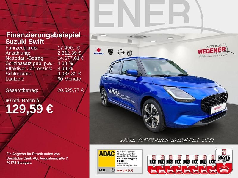 Gebraucht Suzuki Swift Comfort+ 83 PS (61 kW) 2024 Frontier blue pearl Kleinwagen