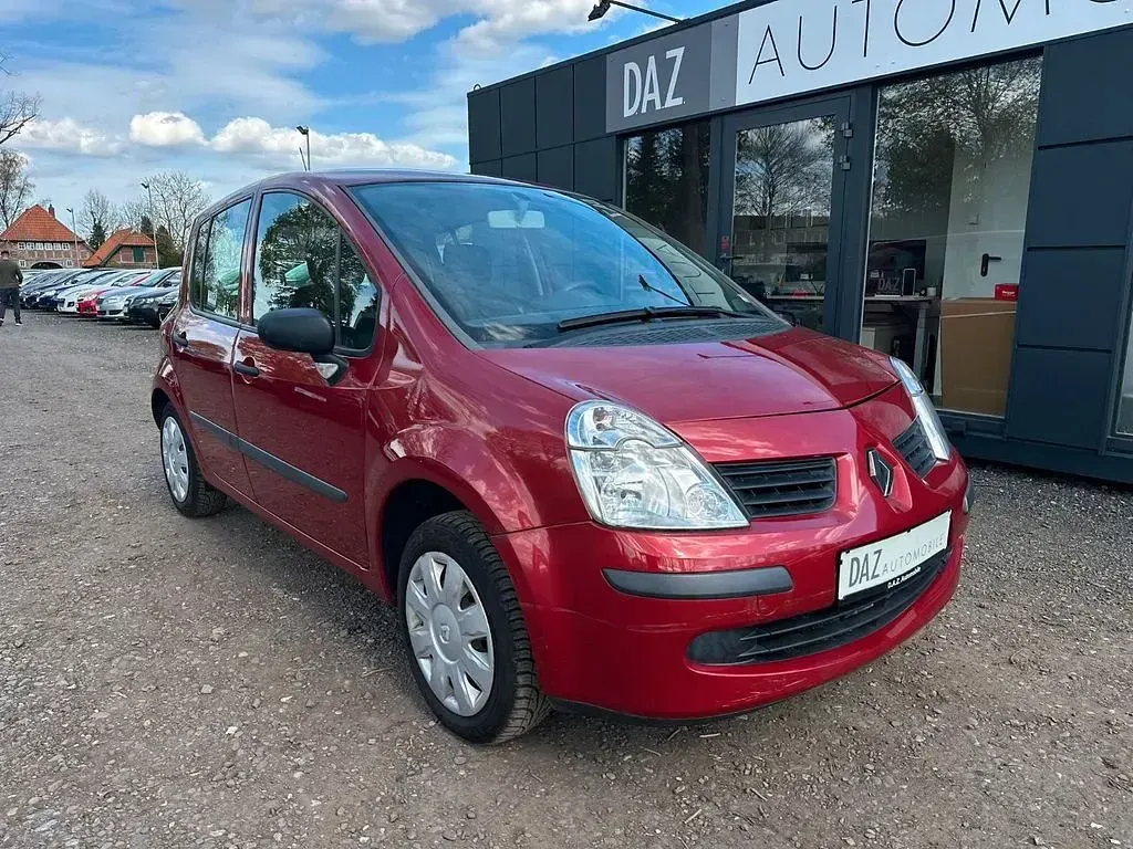 Brugt Renault Modus Authentique 75 HK (55 kW) 2007 Rød MPV