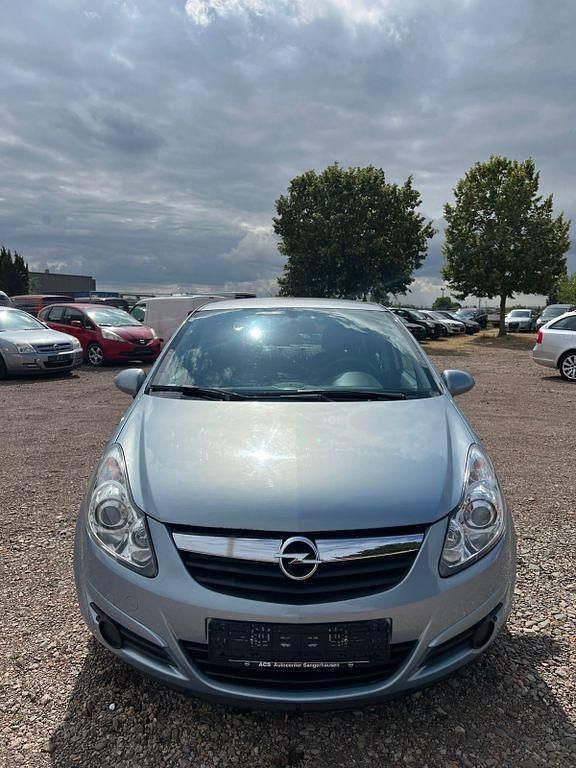Blau Gebraucht 2008 Opel Corsa Edition Limousine | 1.199 € (Superpreis) - Bild 1/4