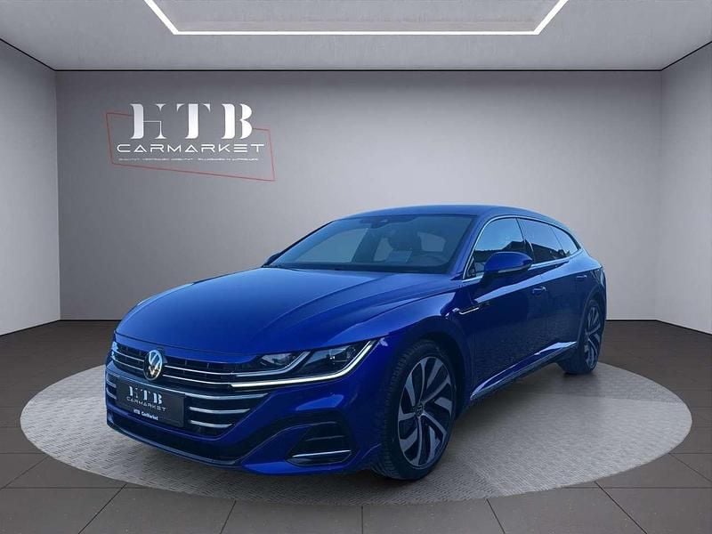 Blau Gebraucht 2022 VW Arteon R-line Kombi | 33.390 € (Superpreis) - Bild 1/4