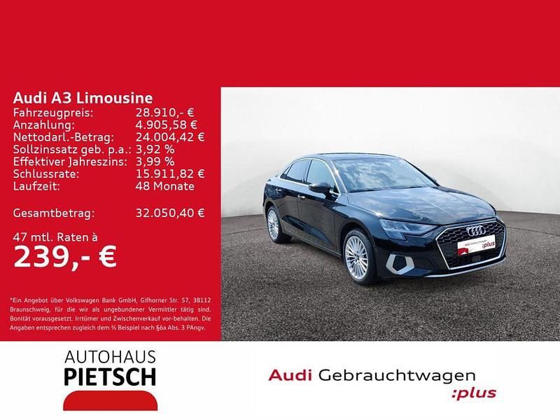 Gebraucht Audi A3 Advanced 150 PS (110 kW) 2024 Schwarz Limousine