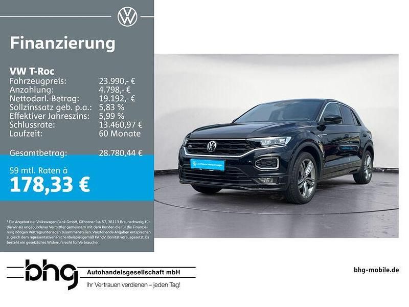 Schwarz Gebraucht 2022 VW T-Roc Sport SUV | 23.990 € (Fairer Preis) - Bild 1/4