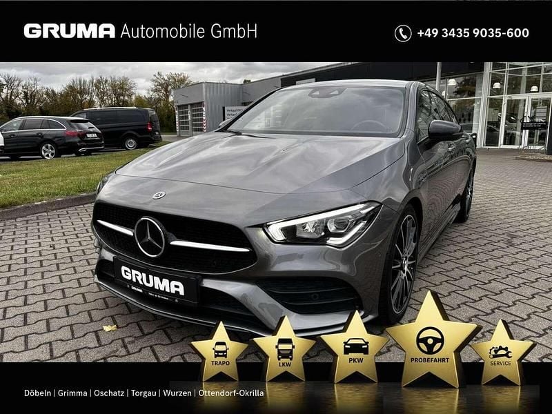 Lack mountaingrau Gebraucht 2021 Mercedes CLA250 AMG Limousine | 32.730 € (Guter Preis) - Bild 1/4