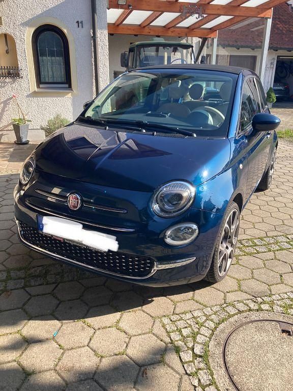 Blau Gebraucht 2016 Fiat 500C Lounge Cabrio | 10.499 € (Teuer) - Bild 1/4