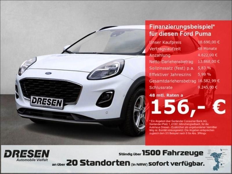 Weiss Gebraucht 2022 Ford Puma Titanium X Coupé | 18.490 € (Guter Preis) - Bild 1/4