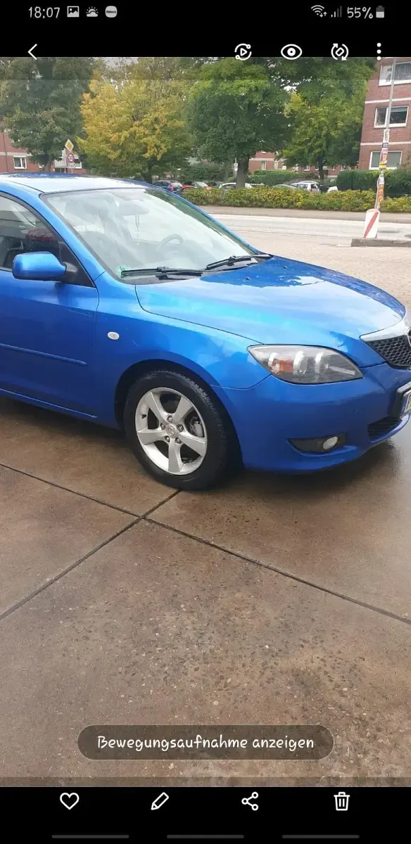 Używany Mazda 3 105 KM (77 kW) 2005 Niebieski Sedan/Limuzyna