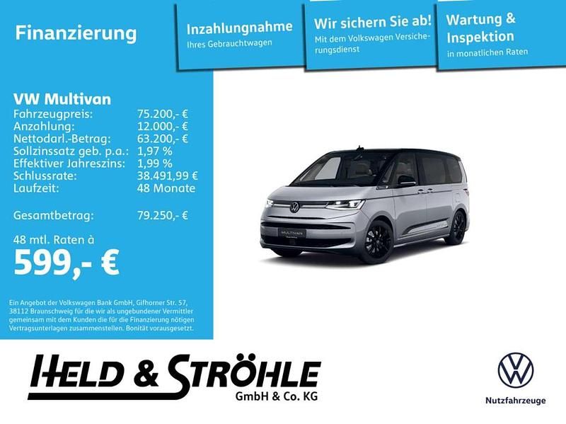 Monosilber metallic deep black Neu 2025 VW T7 Edition Van | 70.590 € (Teuer) - Bild 1/4