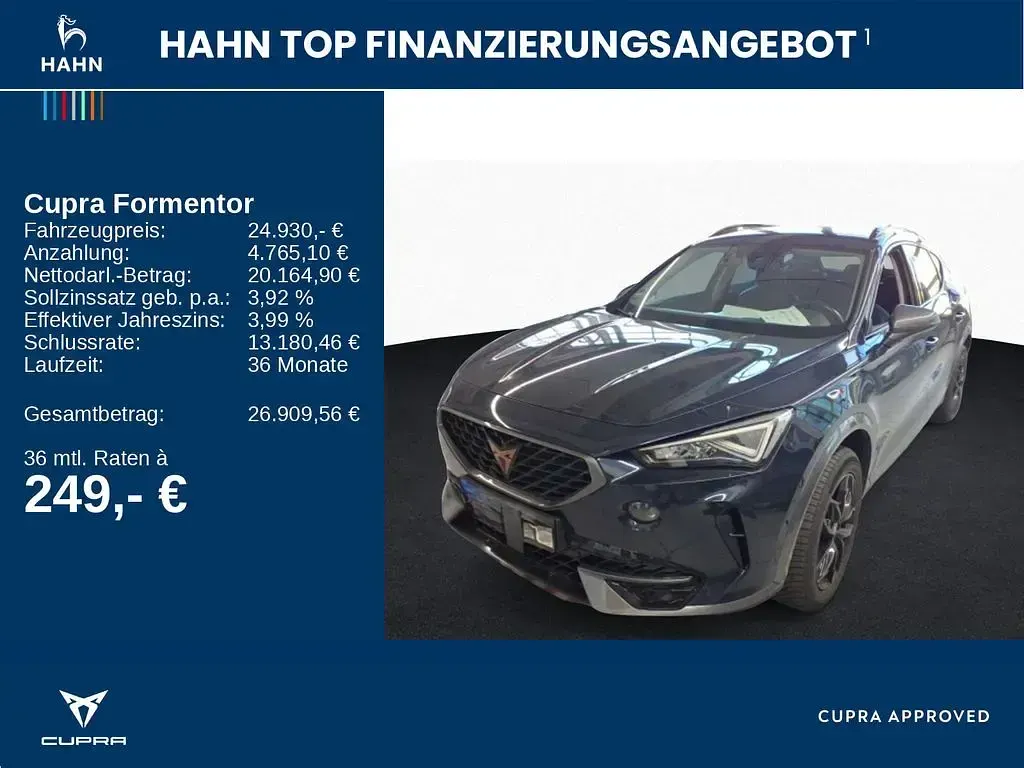 Gebraucht Cupra Formentor 150 PS (110 kW) 2023 Asphaltblau SUV