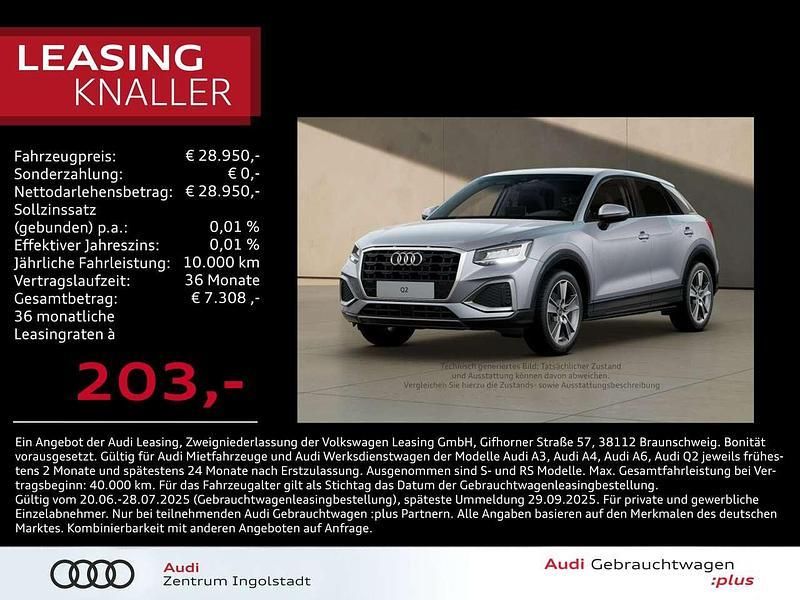 Silber metallic Gebraucht 2024 Audi Q2 Advanced SUV | 28.950 € (Etwas zu teuer) - Bild 1/3
