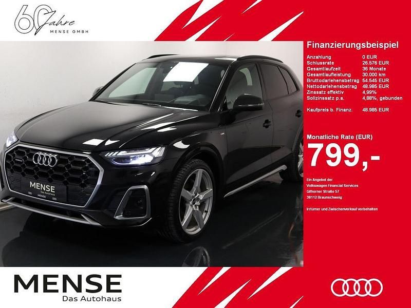 Mythosschwarzmetallic Gebraucht 2022 Audi Q5 S-Line SUV | 48.985 € (Teuer) - Bild 1/4