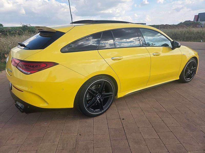 Gebraucht Mercedes CLA45 AMG AMG 387 PS (284 kW) 2020 Sonnengelb  unilack Kombi