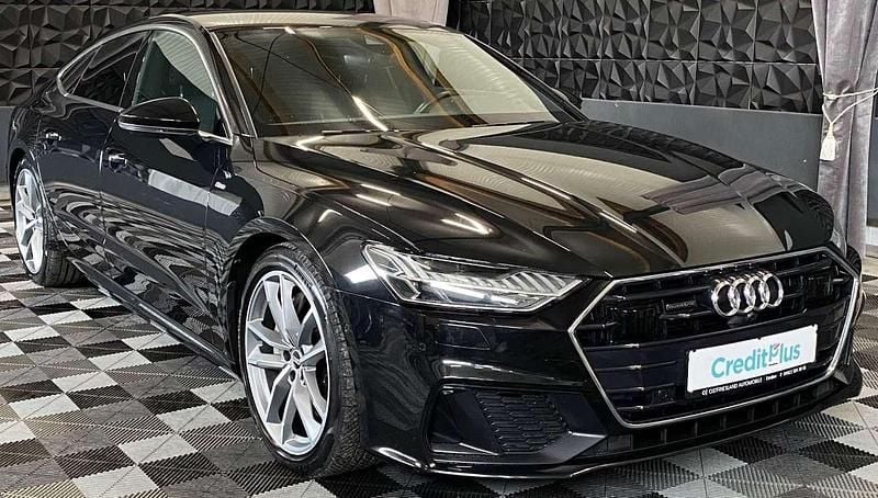 Schwarz Gebraucht 2021 Audi A7 Sportback S-Line Kleinwagen | 40.990 € (Fairer Preis) - Bild 1/3