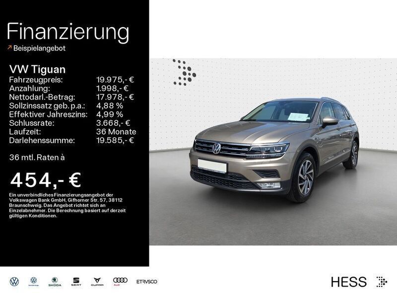 Titanium beige (metallic) Gebraucht 2017 VW Tiguan Comfortline SUV | 19.975 € (Fairer Preis) - Bild 1/4