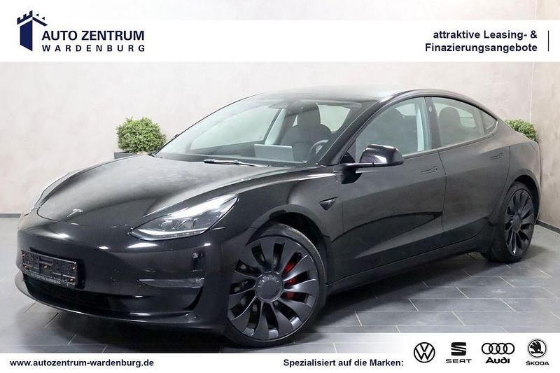 Schwarz Gebraucht 2022 Tesla Model 3 Performance Limousine | 29.260 € (Fairer Preis) - Bild 1/4