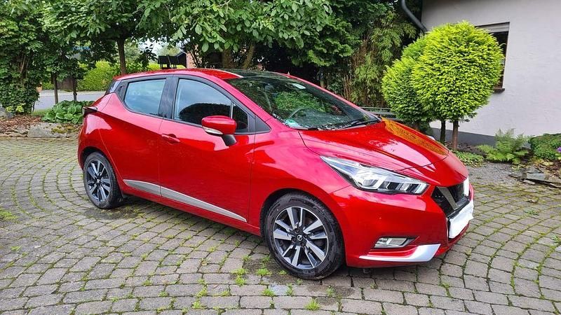 Rot Gebraucht 2019 Nissan Micra Acenta Kleinwagen | 10.500 € (Guter Preis) - Bild 1/4