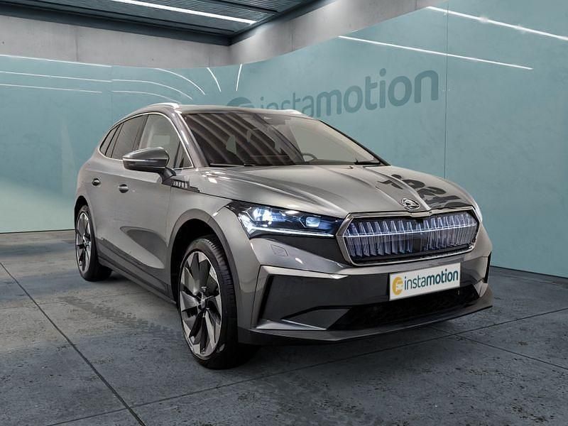 Grau Gebraucht 2024 Skoda Enyaq iV SUV | 48.999 € (Teuer) - Bild 1/4