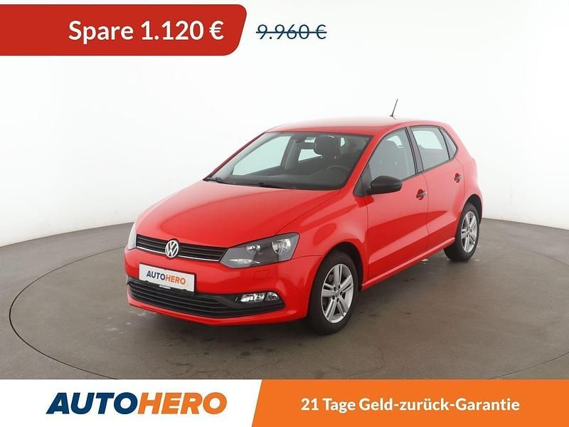 Rot Gebraucht 2015 VW Polo Trendline Kleinwagen | 8.840 € (Fairer Preis) - Bild 1/3